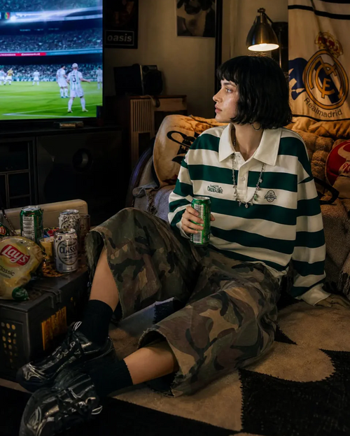 HillsideWears™ Oversized Camo Cargo Longline Shorts